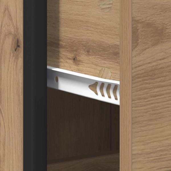 Badezimmer Schrank Eiche handwerklich 35 x 37,5 x 166 cm