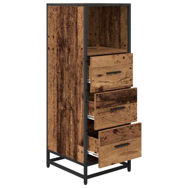 Badezimmer Schrank Altholz 35 x 37,5 x 100 cm Holzwerkstoff