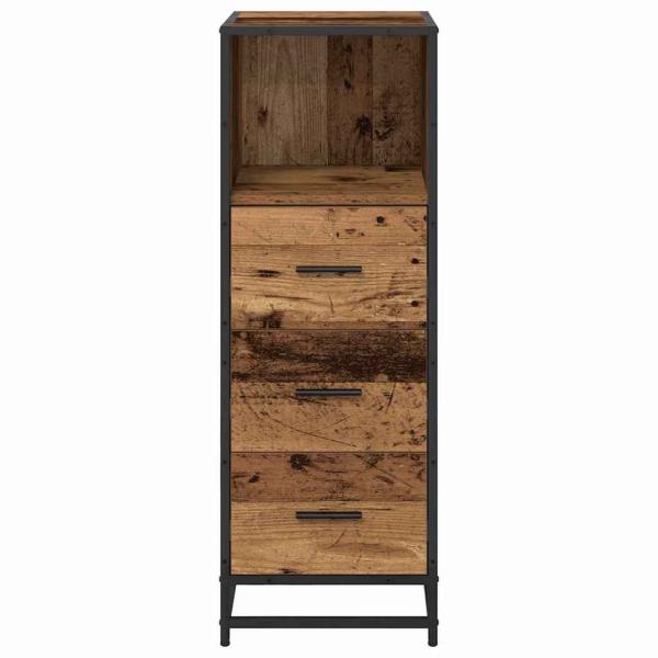 Badezimmer Schrank Altholz 35 x 37,5 x 100 cm Holzwerkstoff