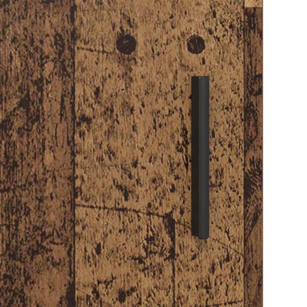 Badezimmer Waschbecken Schrank mit Tür Altholz 90 x 33 x 60 cm