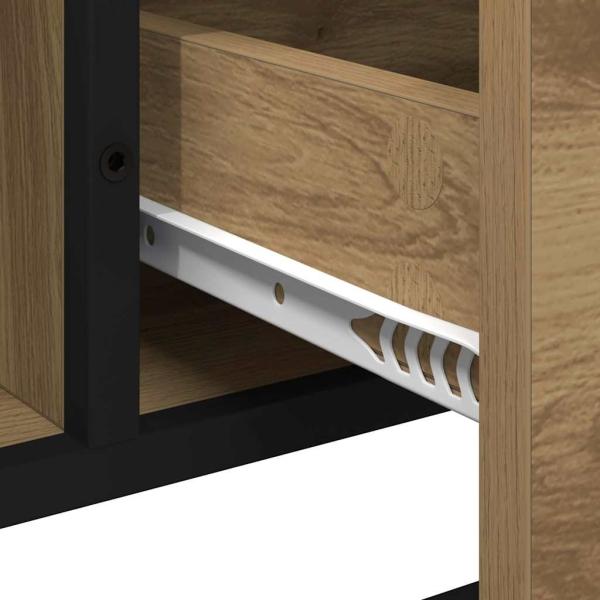 Badezimmer Waschbecken Schrank mit Regal Eiche handwerklich
