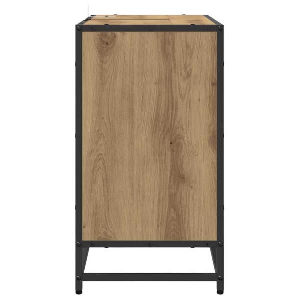 Badezimmer Waschbecken Schrank mit Regal Eiche handwerklich