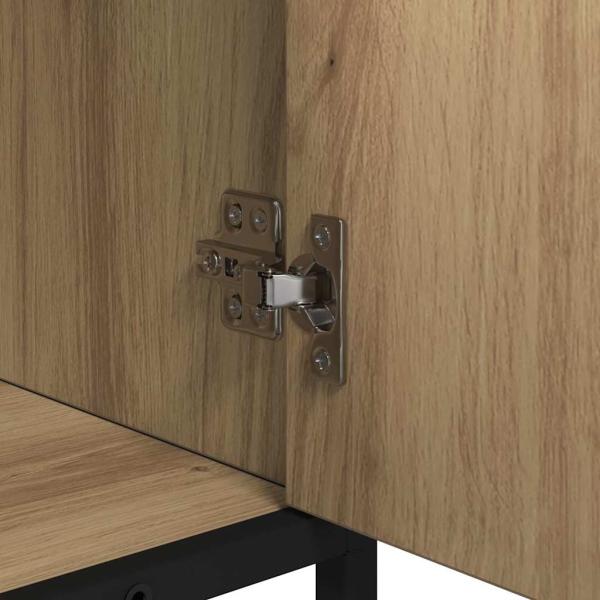 Badezimmer Waschbecken Schrank mit Regal Eiche handwerklich