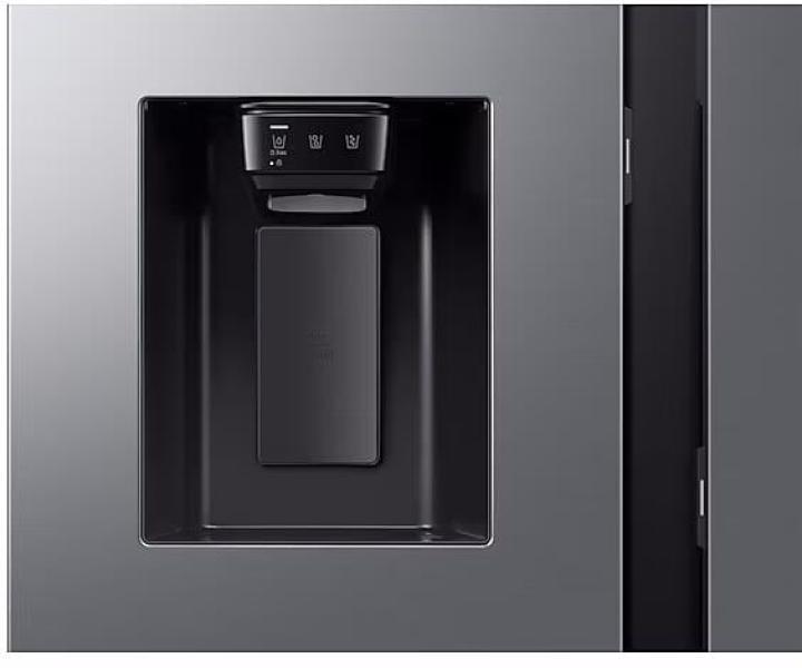 Samsung RS90F67BETEF Stand Side-by-Side Kombination, 91,2 cm breit, 614 L, NoFrost+, Wassertank, WiFi, Eis- und Wasserspender, Edelstahloptik