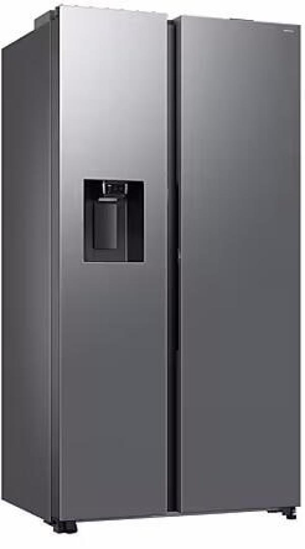 Samsung RS80F67KCTEF Stand Side-by-Side Kombination, 91,2 cm breit, 634 L, NoFrost+, Wassertank, WiFi, Eis- und Wasserspender, Edelstahloptik