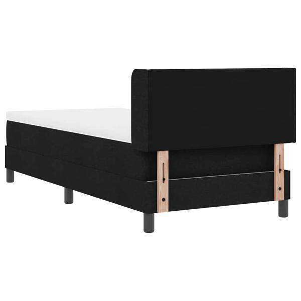 ARDEBO.de - Boxspringbett mit Matratze mit Matratze Schwarz 80 x 200 cm