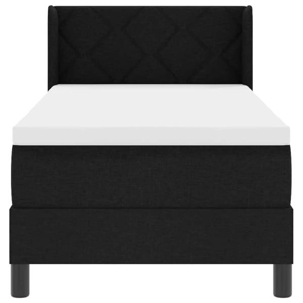 Boxspringbett mit Matratze mit Matratze Schwarz 80 x 200 cm