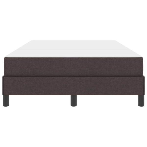 Boxspringbett mit Matratze Dunkelbraun 120 x 200 cm Stoff