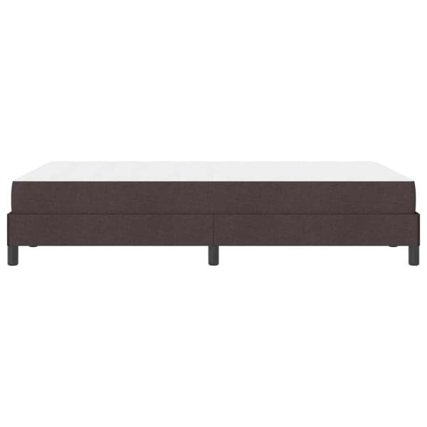 Boxspringbett mit Matratze Dunkelbraun 120 x 200 cm Stoff
