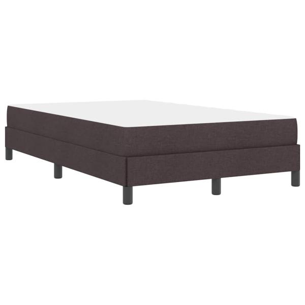 Boxspringbett mit Matratze Dunkelbraun 120 x 200 cm Stoff