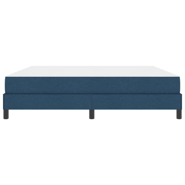 Boxspringbett mit Matratze Blau 180 x 200 cm Stoff