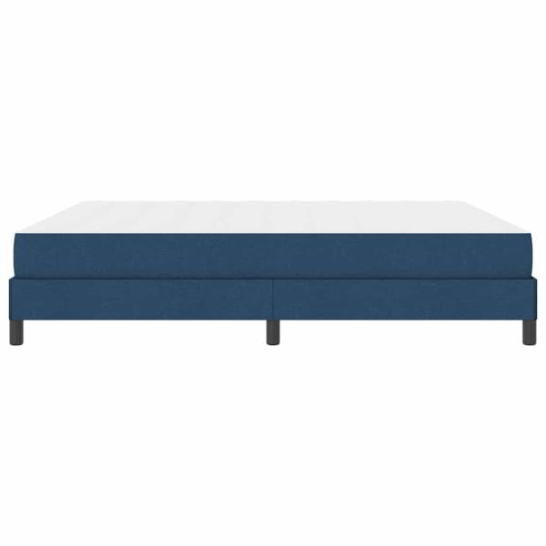 Boxspringbett mit Matratze Blau 180 x 200 cm Stoff