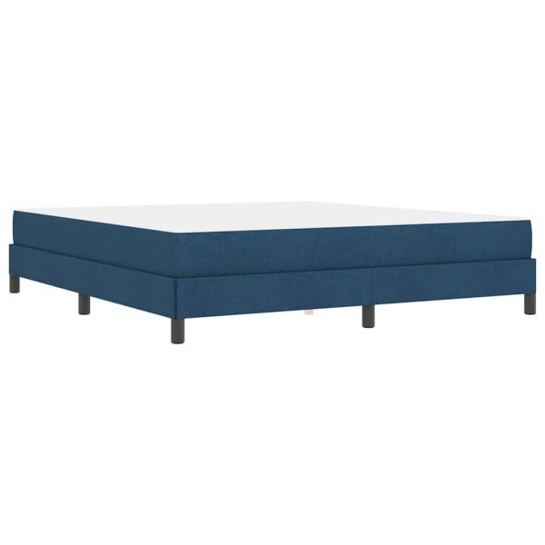 Boxspringbett mit Matratze Blau 180 x 200 cm Stoff
