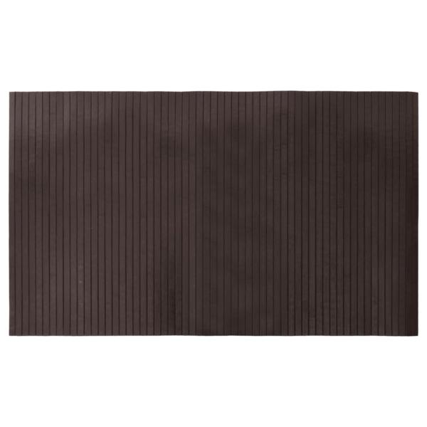 Teppich Rechteckig Dunkelbraun 60x100 cm Bambus