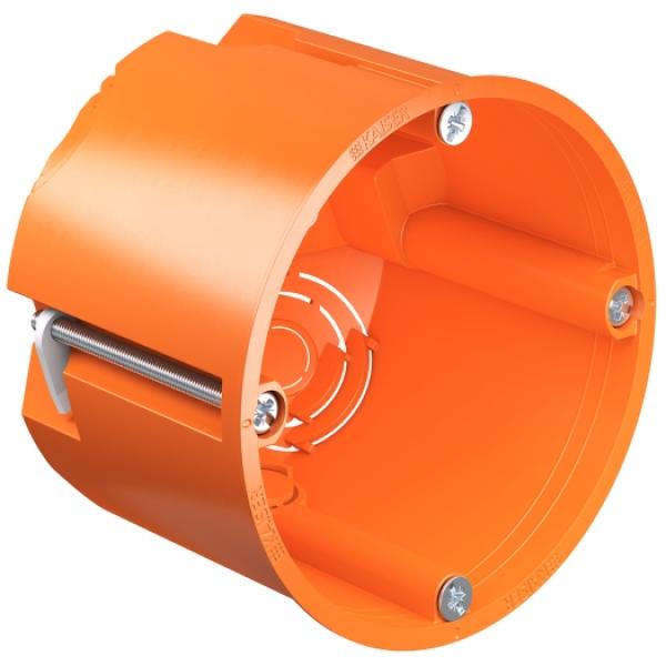 Kaiser HW-Dose, tief, 62mm, Ø 68mm orange, mit Geräteschraube (250 ST)