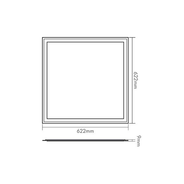 Nobile LED Panel Q2S UGR<19 weiß 28W 840 dim Dali, 4100lm, 4000K, weiß (1570461710)