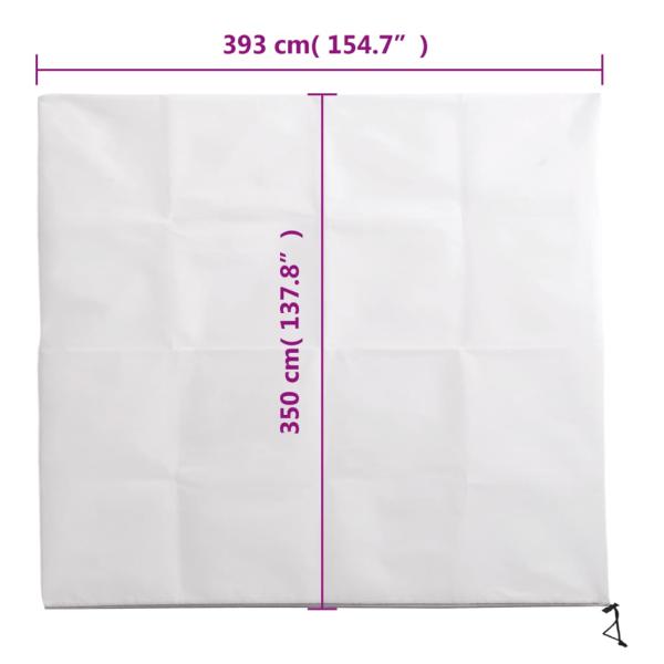 Wintervlies mit Reißverschluss 10 Stk. 70 g/m² 3,93x3,5 m