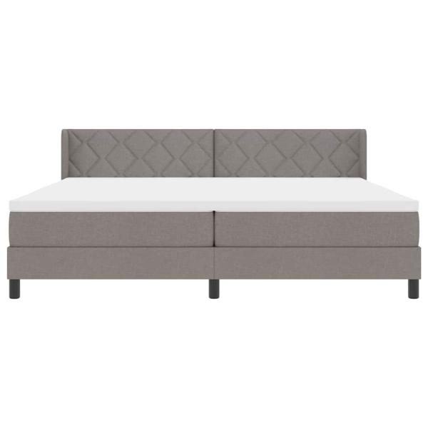 Boxspringbett mit Matratze mit Matratze Taupe 200 x 200 cm