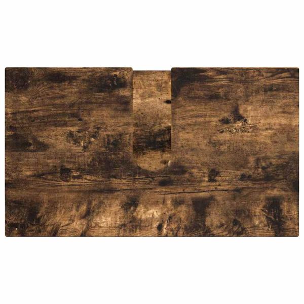 Badezimmermöbel Set mit Tür 4 pcs Räuchereiche 61 x 35 x 64 cm