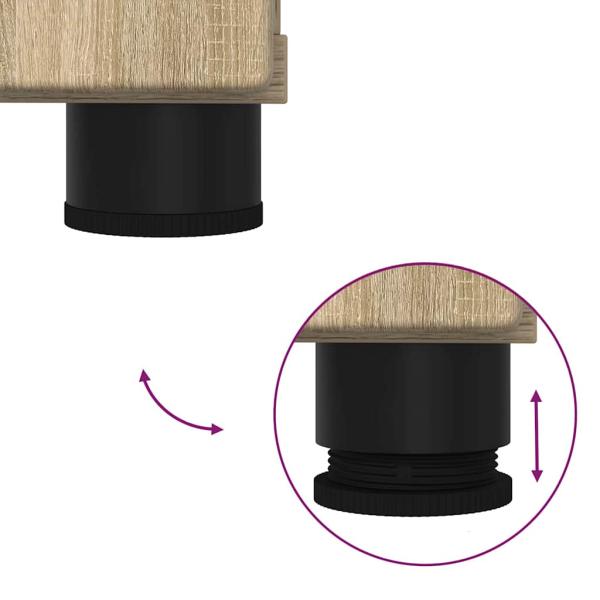 Badezimmermöbel Set 2 pcs Sonoma Eiche 76,5 x 35 x 64 cm