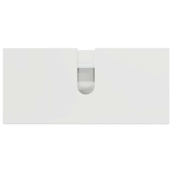 Badezimmermöbel Set 2 pcs Hochglanz-Weiß 76,5 x 35 x 64 cm