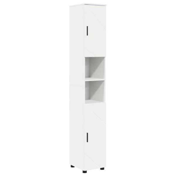 Badezimmermöbel Set 4 pcs Weiß 30 x 35 x 192 cm Holzwerkstoff