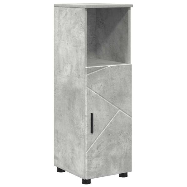 Badezimmermöbel Set mit Regal 4 pcs Betongrau 30 x 35 x 192 cm
