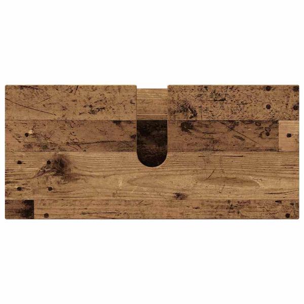 Badezimmermöbel Set mit Regal 4 pcs Altholz 30 x 35 x 192 cm