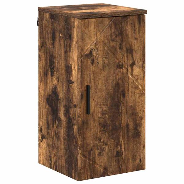 Badezimmermöbel Set mit Tür 5 pcs Räuchereiche 30 x 35 x 192 cm
