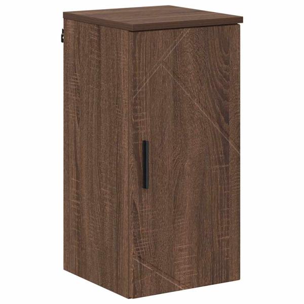 Badezimmermöbel Set mit Tür 5 pcs Braune Eiche 30 x 35 x 192 cm