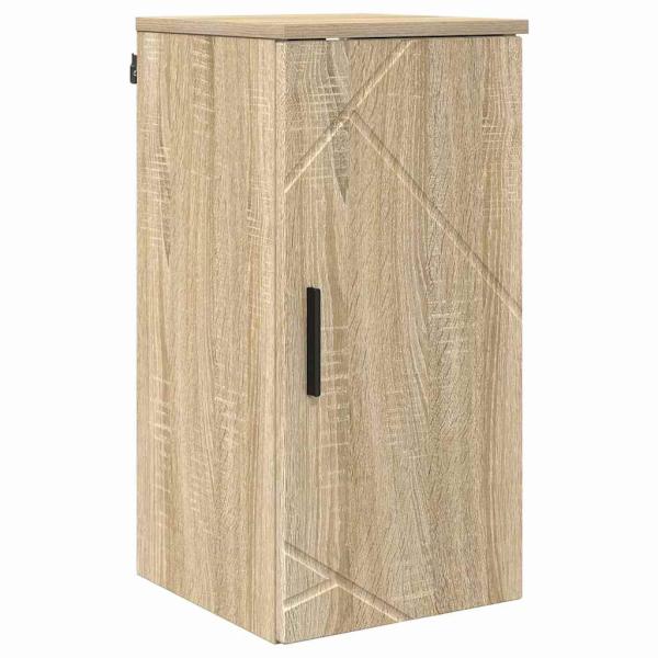 Badezimmermöbel Set mit Tür 5 pcs Sonoma Eiche 30 x 35 x 192 cm