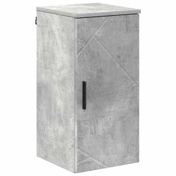 Badezimmermöbel Set mit Regal 5 pcs Betongrau 30 x 35 x 192 cm