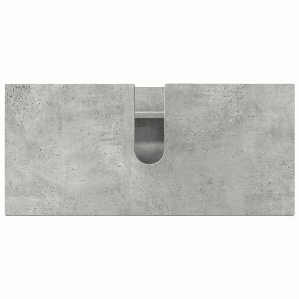 Badezimmermöbel Set mit Regal 5 pcs Betongrau 30 x 35 x 192 cm