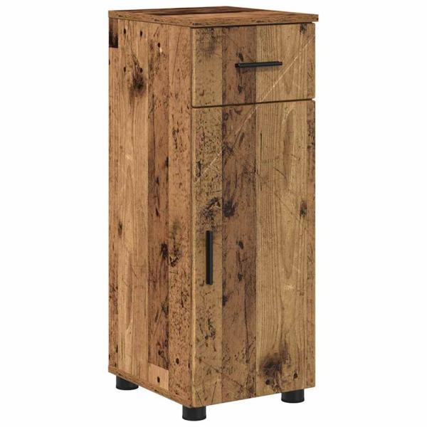 Badezimmermöbel Set mit Regal 5 pcs Altholz 30 x 35 x 192 cm