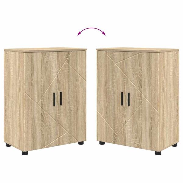 Badezimmermöbel Set mit Tür 4 pcs Sonoma Eiche 30 x 35 x 192 cm