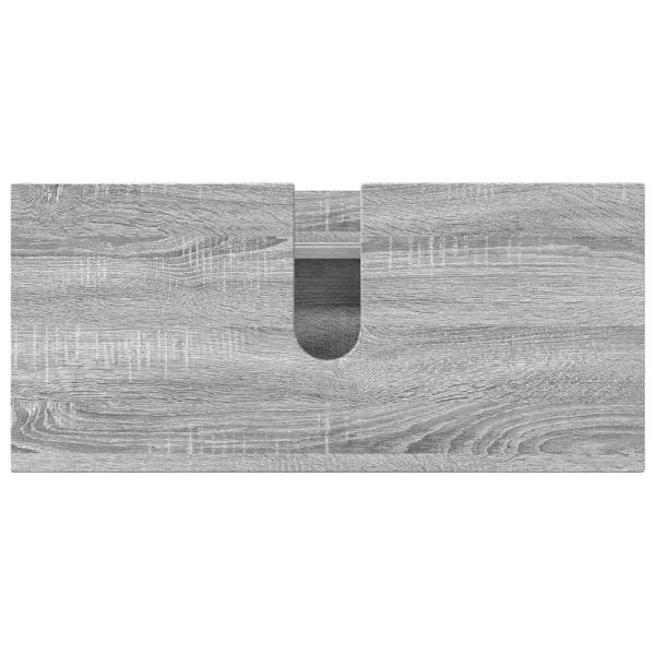 Badezimmermöbel Set mit Tür 4 pcs Grau Sonoma 30 x 35 x 192 cm