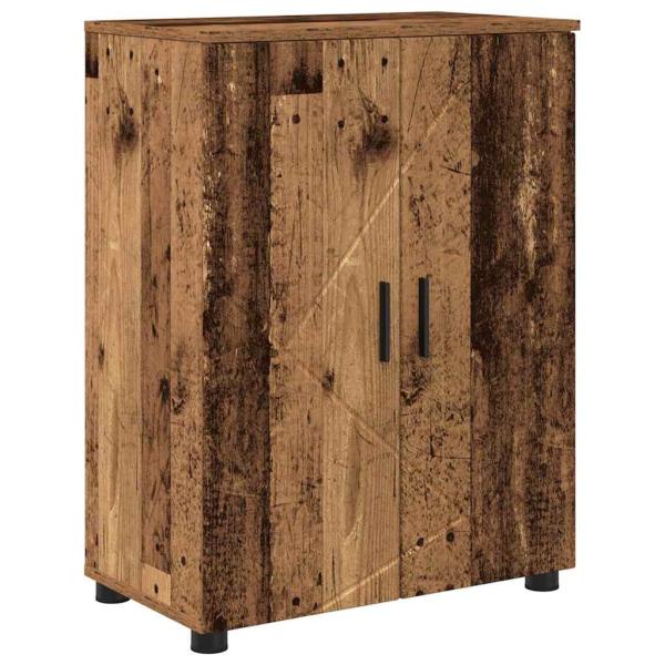 Badezimmermöbel Set mit Regal 4 pcs Altholz 30 x 35 x 192 cm