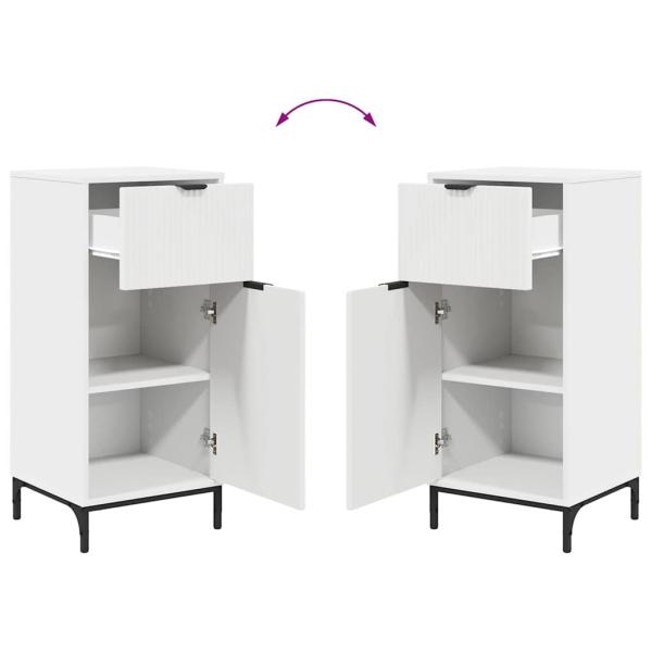 Badezimmermöbel Set 2 pcs Weiß 39,5 x 36 x 88 cm Holzwerkstoff