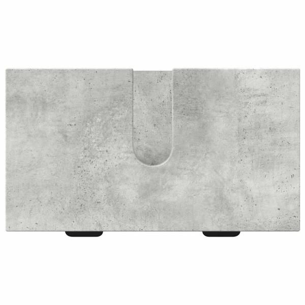 Badezimmermöbel Set mit Regal 2 pcs Betongrau 39,5 x 36 x 88 cm