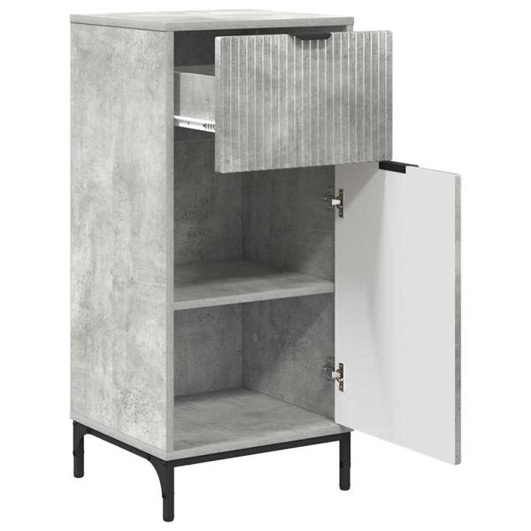 Badezimmermöbel Set mit Regal 3 pcs Betongrau 39,5 x 36 x 88 cm