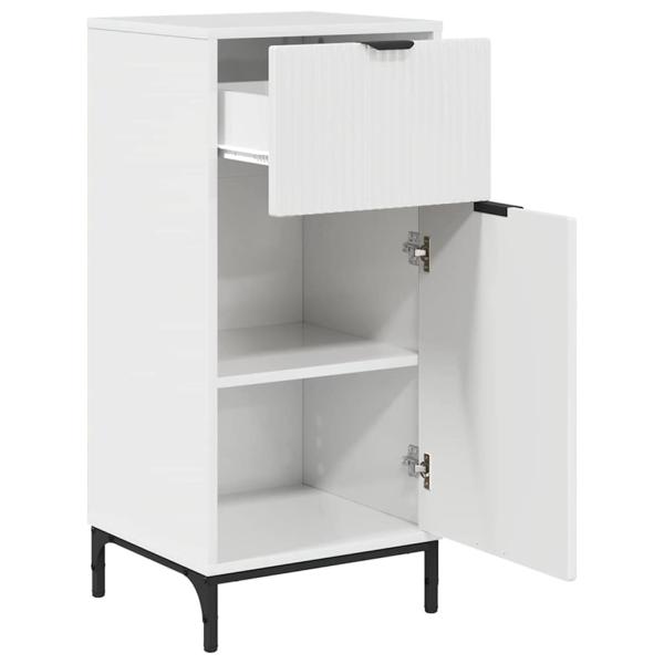 Badezimmermöbel Set 3 pcs Hochglanz-Weiß 39,5 x 36 x 88 cm