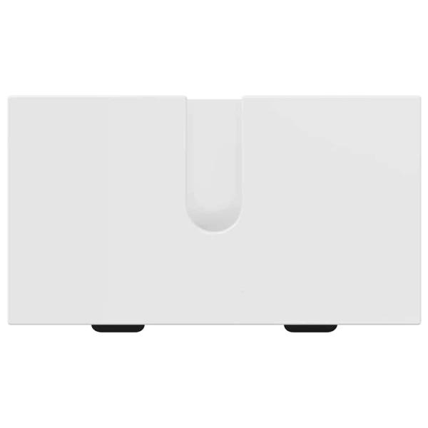 Badezimmermöbel Set 3 pcs Hochglanz-Weiß 39,5 x 36 x 88 cm