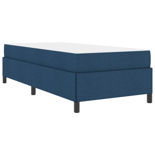 Boxspringbett Blau und Schwarz 90 x 190 cm