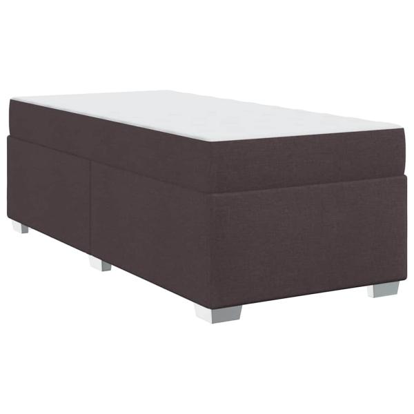 Bettgestell Dunkelbraun 90 x 190 cm Taschenfedern