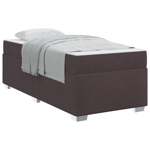 Bettgestell Dunkelbraun 90 x 190 cm Taschenfedern
