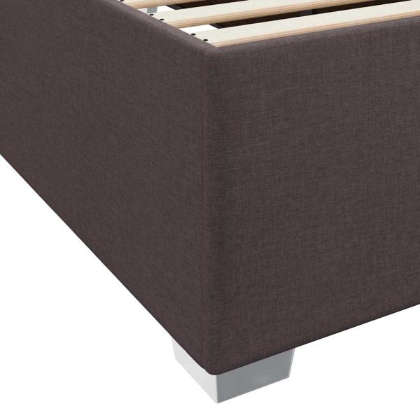 Bettgestell Dunkelbraun 90 x 190 cm Taschenfedern