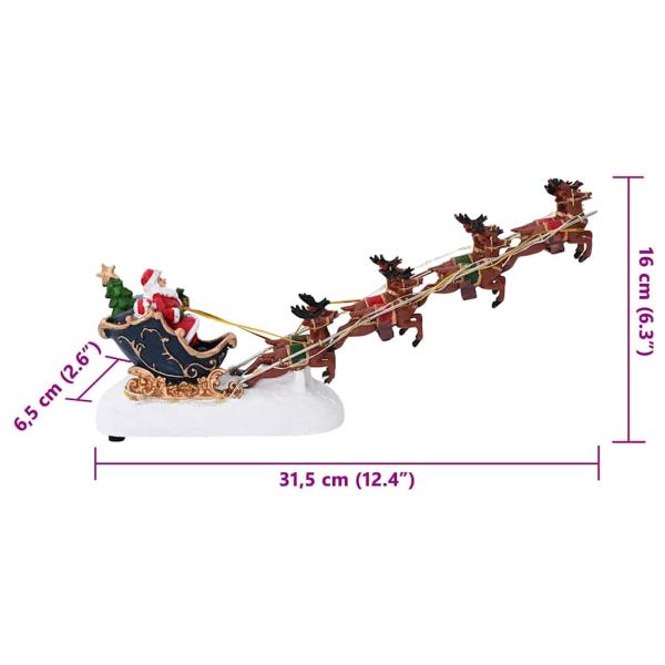 Weihnachtsdekoration Mehrfarbig 31,5 x 6,5 x 16 cm Harz