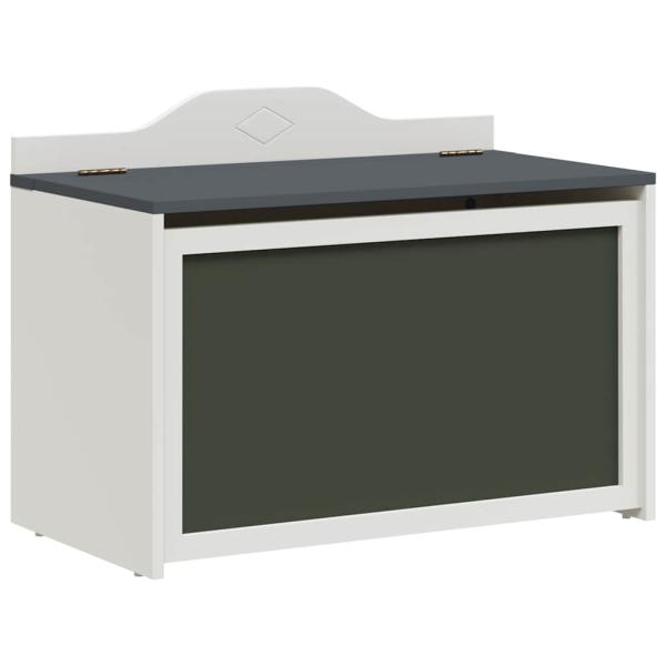 Spielzeugbox Grau und Weiß 73 x 33 x 55 cm Holzwerkstoff