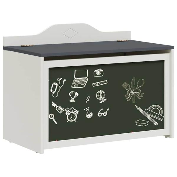 Spielzeugbox Grau und Weiß 73 x 33 x 55 cm Holzwerkstoff