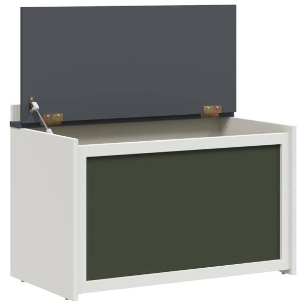 Spielzeugbox Grau und Weiß 73 x 33 x 55 cm Holzwerkstoff